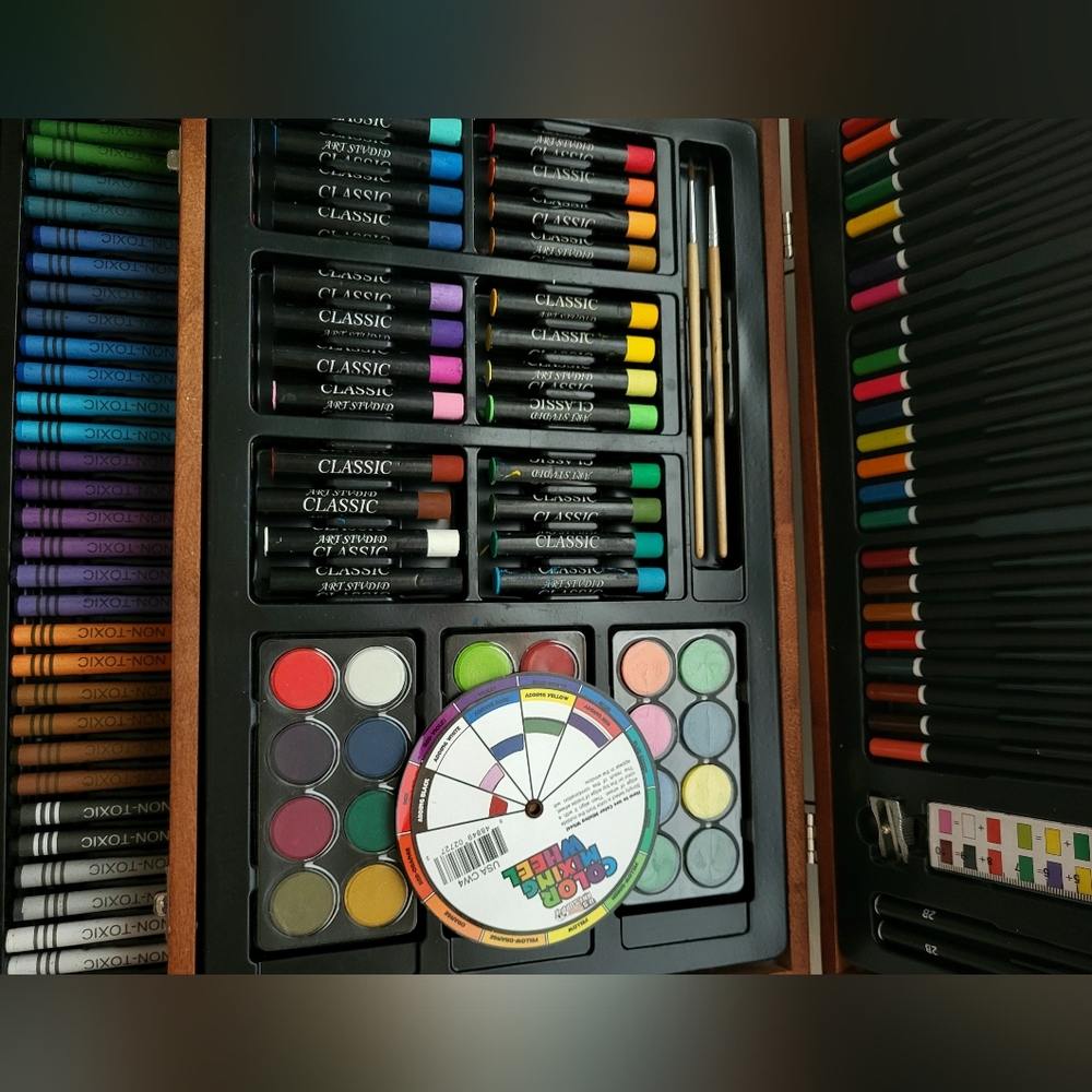 140-Piece Mega Wood Art Box
